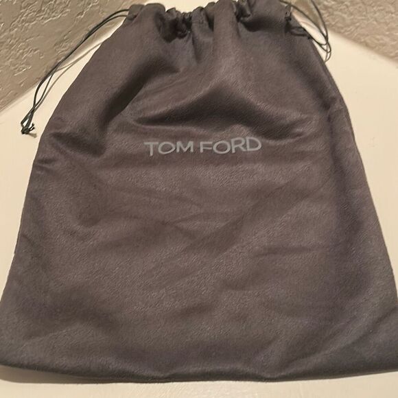 Tom Ford Medium Size Dustbag Cover Soft Suede Feel Charcoal Gray Storage Travel - Picture 1 of 8